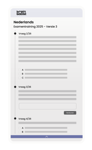 BrainBoost examenvragen app